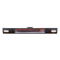 EnerG+ - 1500-Watt Outdoor Wall-Mount Infrared Electric Patio Heater with Remote-Idéal pour un montage sur presque toutes les surfaces, ce radiateur a un support mural, un support pour poteau, y compris des options de bois et de mortier