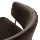 Modway - Nella Rembourré Performance Velvet Chaise à manger Ensemble de 2 - Marron chocolat-10