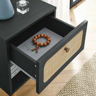 Modway - Chaucer Table de chevet, Noir-Pieds ajustables