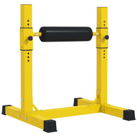 Soozier - Support bulgare pour fente, jaune-Peut vous aider à faire des squats sur une jambe, des pompes, des ponts fessiers et des planches à la maison
