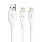 Amaze - Câble 4 pieds USB-A vers Lightning - blanc-Recharge rapide 60 W : Convient aux téléphones et tablettes