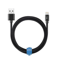 Blu Element – Câble de chargement/synchronisation Lightning USB tressé, 6 pi, noir (B6MFIBK)-Conception tressée très durable et résistante à l'usure et à la déchirure