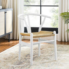 Modway - Amish Restauration Fauteuil - Blanc-Conception ergonomique avec des brancards
