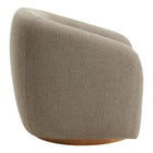 Modway - Holland Pivot Tissu chenille Fauteuil - Taupe-Base pivotante pour cadre en bois