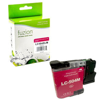 fuzion - Cartouche d'encre compatible Brother LC504XLM - Haut Rendement - Magenta-Magenta