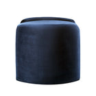 Modway - Nebula Velours Performance Rembourré Ottoman - Bleu Minuit-Capacité des ottomans : 275 lbs.