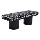 Zuo - Botoia Banc - Noir/Blanc-Garantie limitée de 3 ans