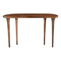 Zuo - Spiker Console Table - Noyer-Patins en caoutchouc aidant à prévenir les égratignures au sol