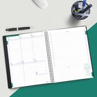 Blueline - 2027 agenda de projet Timanager 13 mois 5 jours avec reliure à double spirale – 11 po x 8 1/2 po – noir-Inclus: une section dédiée aux notes et une section pour les contacts