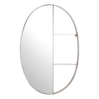 Zuo - Miroir ovale avec tablette Latitude - Bronze antique-Dimensions: 3,1 po L x 22,2 po L x 33,9 po H