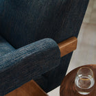 Modway - Lyra Tissu Fauteuil - Azure Fabric-Tissu tissé en bruyère