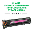 CIG - Cartouche de toner CB543A HP 125A remise à neuf - rendement standard - magenta- Garantie de 2 ans avec garantie de performance à 100 %