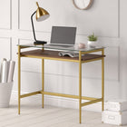 Hudson&Canal - Bureau Eaton 36" - Laiton/noyer-Caractéristiques assemblage facile