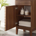 Modway - Render 18" Armoire de toilette de salle de bain (lavabo non inclus) - Noyer-Porte à fermeture douce