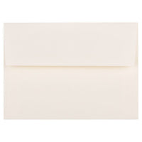 JAM Paper - Enveloppes d'invitation Strathmore A6 - 4,75 po x 6,5 po - Vergé blanc naturel - 50/paquet (29376I)-Posé Blanc Naturel