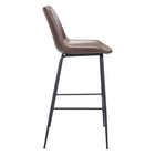 Zuo - Byron Tabouret de bar - Brun-Dimensions: 22,2 po L x 20,9 po L x 43,1 po H