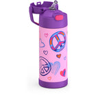 Thermos - Bouteille FUNtainer avec Paille - 410 mL - Paix-Ne pas utiliser avec des liquides chauds