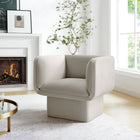 Modway - Tate Performance Velvet Chaise d’accent - Amande-Rembourrage en mousse dense