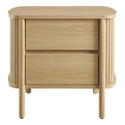 Modway - Cadence 2 tiroirs Table de chevet, Chêne-9