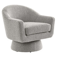 Modway - Astral Tissu Boucle Chaise pivotante - Taupe-Chaise pivotante d’accent