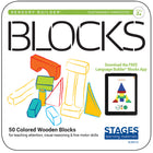 Stages Learning Materials Blocs de construction sensoriels - Ensemble de 50-Ces blocs durables et légers offrent aux enfants des heures de jeu créatif et imaginatif