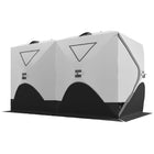 Outsunny - Tente De Pêche Sur Glace Isolée 8 Personnes, Pop-Up, Pour -22℉- Gris-Tente de glace pop-up, facile à installer et à démonter 
