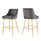 Modway - Discern Tabourets de bar - Gris - Ensemble de 2-Tabouret de bar Glam Deco