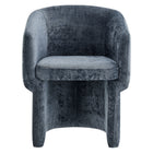 Modway - Verity Barrel Back Chenille Fauteuil à manger - Bleu ardoise-9