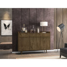 Manhattan Comfort - Buffet Bradley 53,54 po style Mid-Century Modern - Brun Rustique-Style de porte à ouverture à 90° avec fonction de fermeture en douceur