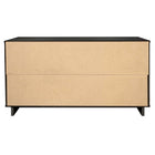 Manhattan Comfort - Granville commode double large moderne 55,04" - gris foncé-17,72 po L x 55,04 po l x 31,73 po H