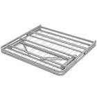 Modway - Horizon Acier inoxydable Cadre de lit simple, Gris-Capsules de pied non marquées