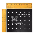 Azar - Présentoir de sol à panneau perforé Studio Base - 60 po x 17 po - Noir-Cinquante crochets noirs inclus