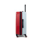 Reebok - Valise à roulettes pivotantes à coque rigide 26 po Time Out - Rouge-Système d’extension à fermeture éclair offrant 20 % d’espace de rangement supplémentaire