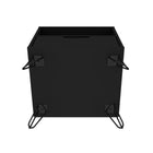 Manhattan Comfort - Rockefeller Table de Nuit 1 Tiroir 20,08" Style Mid-Century Modern - Noir - Lot de 2-10