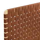 Modway - Sparta Tissage Cuir végane Tête de lit jumelée, Brun naturel-Assemblée requise