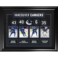 Vancouver Canucks Current Player Best of the Best collage - Impression encadree - 36" x 28"-Qualité supérieure - print framed