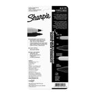 Sharpie - Marqueurs indélébiles à pointe double − Couleurs variées − Paquet de 4-Encre à certification AP non-toxique