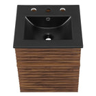 Modway - Render Fixation murale de 18" Vanette de salle de bain - Noir noyer-8