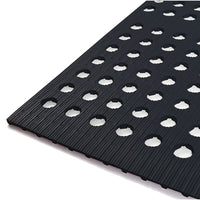 ES Robbins - Tapis de drainage résistant à la graisse, 2 x 3 pi, noir-Système de drainage unique à 4 voies pour un écoulement multidirectionnel et un soutien antifatigue