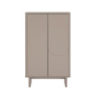 Manhattan Comfort - Ella 31,5 po Buffet Moderne d’Appoint - Mocha-Buffet moderne d’accent pour salle à manger, salon et chambre