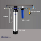 iSpring - WDS150K filtre à eau antitartre pour toute la maison - 4,5 po de diamètre x 20 po de hauteur - bleu-Service à la clientèle pour votre paix d'esprit: Nous offrons à la fois une assistance technique et un soutien au service à la clientèle par téléphone ou par courriel depuis notre siège social d'Atlanta, en Géorgie. Notre équipe chevronnée est disponible pour vous aider à trouver la solution de filtration qui répond le mieux à vos préoccupations spécifiques concernant l'eau ou pour vous fournir tout