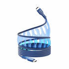 Statik - MagStack Pro Câble de Charge/Sync Magnétique USB-C vers USB-C de 3.3 pi, Marine-Transfert de données rapide à 480 Mbit/s : transférez en toute sécurité vos fichiers importants, vidéos, musiques, films, podcasts et bien plus encore. Compatible avec les transferts entre votre téléphone et votre ordinateur, votre ordinateur et un disque dur, ou toute autre combinaison d'appareils compatibles
