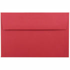 JAM Paper - Enveloppes d'invitation colorées A9 - 5,75 x 8,75 - rouge recyclé - Paquet de 50-Nos enveloppes sont fabriquées à partir de 30 % de papier recyclé de 24 lb et comportent une fermeture en gomme à rabat droit avec une finition lisse