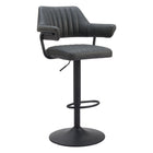 Zuo - Erret Tabouret de bar - Gris-Support pour les bras