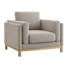 Modway - Roscoe Tissu Fauteuil - Étain-Tissu chenille Mélange