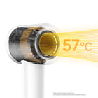 Mova - Sèche-cheveux Turbo - Blanc-Léger et pratique : ce sèche-cheveux Turbo ne pèse que 325 g, ce qui vous permet de vous coiffer chez vous ou en voyage sans vous fatiguer. Grâce à son design léger et compact, il est idéal pour les déplacements, tandis que sa puissance vous garantit un résultat impeccable. (Tension : 110 V, utilisable uniquement aux États-Unis).