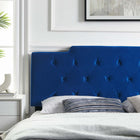 Modway - Juliet Touffe Performance Velvet Tête de lit King/King de Californie, Marine-Rembourrage en mousse dense