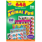 TREND - Pack varié d’autocollants scintillants animal fun - 2 paquets de 648-Assortiment amusant dans chaque paquet géant. Idéal pour les cadeaux de fête, la narration et les récompenses également !
