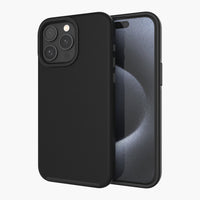 AXS - PROTech Plus étui mince anti-choc avec double couche pour Apple iPhone 15 Pro Max - Noir-Résistant aux chocs