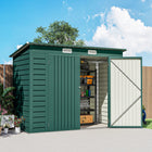 Outsunny - remise de jardin extérieure 8 x 4 pi - vert-Structure en acier galvanisé solide et adaptée à une utilisation en extérieur

